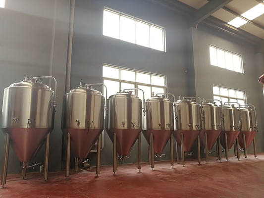 Conico rivestito facente domestico del tino di fermentazione della birra dei sistemi di Antivari birra/del pub grande