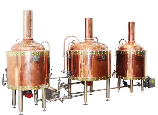 Lo SpA controlla la piccola casa della birra di rame che fa i sistemi, mini attrezzatura della fabbrica di birra della birra