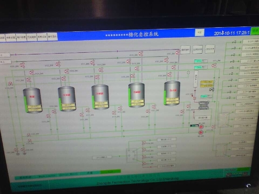 Birra industriale di controllo di fermentazione che fa attrezzatura per la stanza del laboratorio