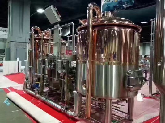 Anti fabbrica di birra del brewpub di corrosione di microbirrificio SU304 dell'attrezzatura di controllo chiavi in mano di rame dello SpA