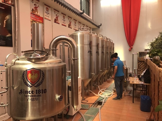 Birra domestica di base della piccola scala che fa sistema della fabbrica di birra di Brewpub dell'attrezzatura il mini