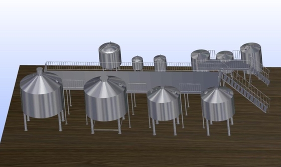 Birra del carceriere dell'acciaio inossidabile 316 che fa la mano del sistema o controllo automatico