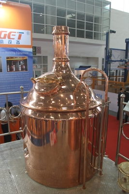Piccola attrezzatura della fabbrica della birra del mestiere di rame, mini birra 100L che fa sistema