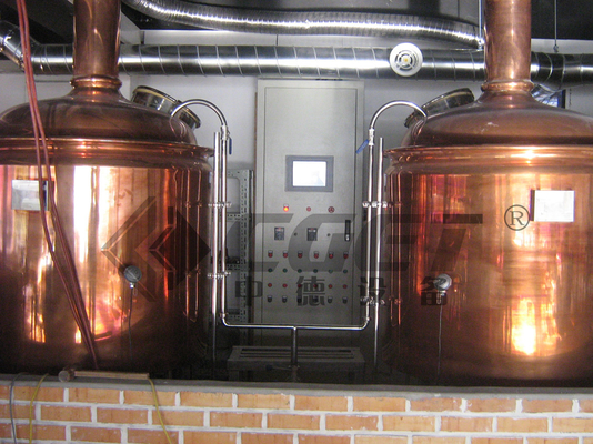 rame rosso di 100l 500l 1000l che fa l'attrezzatura del  , mini birra che fa sistema