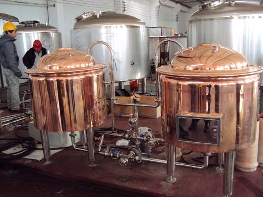 Fabbrica di birra facente di rame rossa automatica della piccola scala dell'attrezzatura per il progetto del pub
