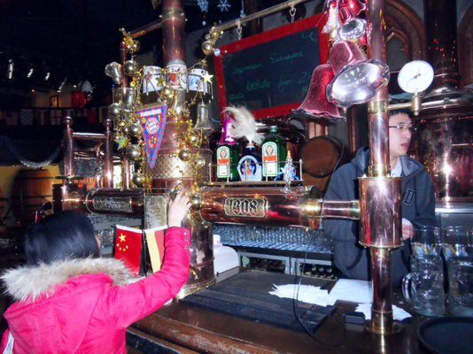 Fabbrica di birra facente di rame rossa automatica della piccola scala dell'attrezzatura per il progetto del pub