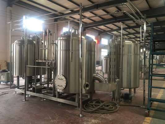 birra del mestiere della fabbrica di birra 10Bbl che fa il fuoco diretto dell'attrezzatura che riscalda acciaio inossidabile