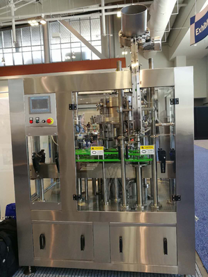 Coperchiamento di riempimento di lavaggio delle bottiglie di vetro della macchina di rifornimento di 500 BPH Monoblock